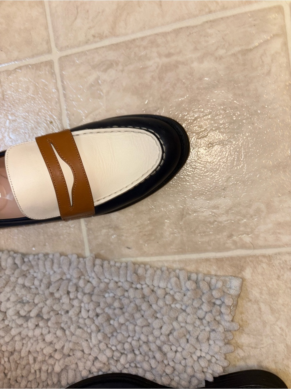 Cole Haan Women’s Tri-Tone Leather Penny Loafers 7.5 - Picture 8 of 11